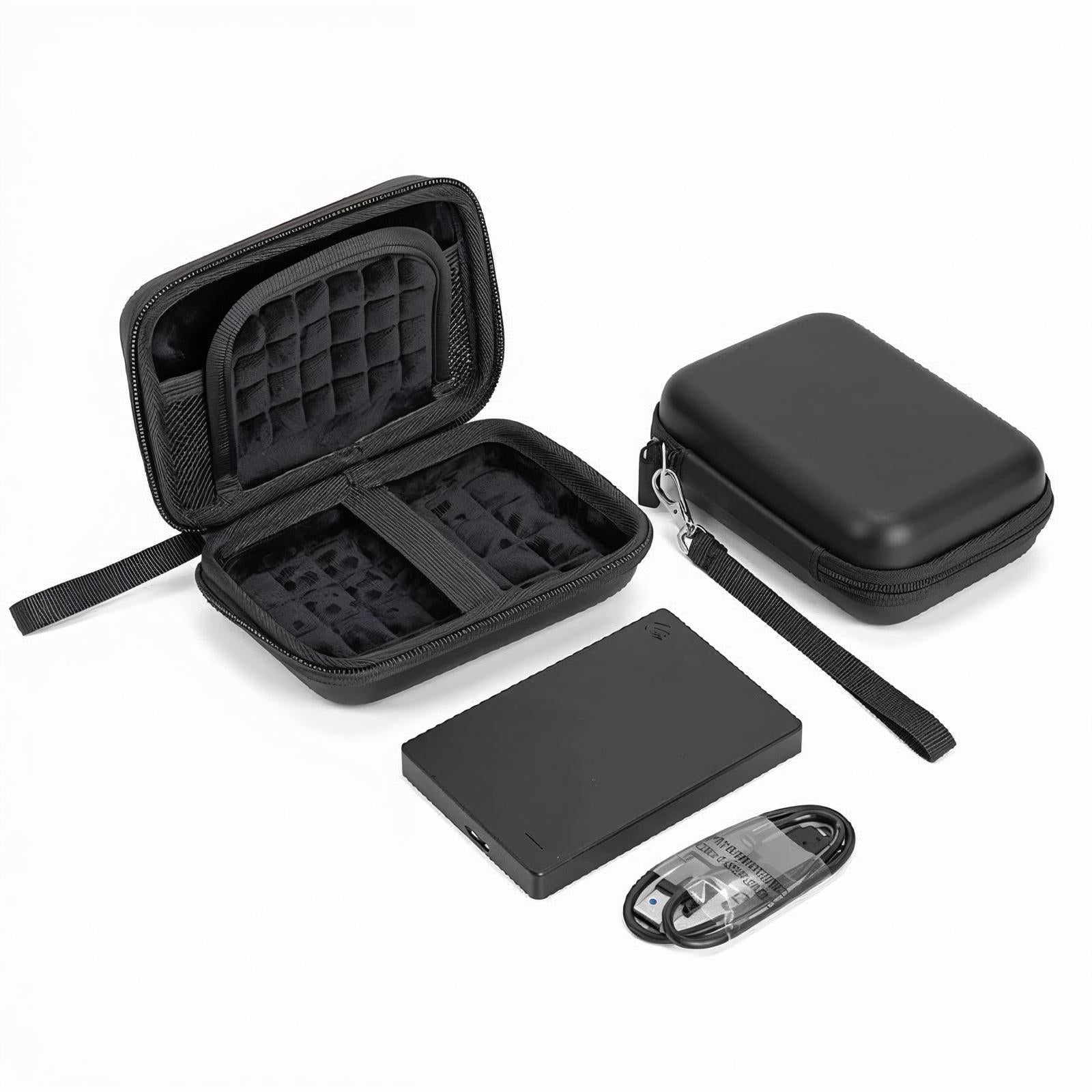 Estojo Protetor para Disco Rígido Externo com Cabo (2 Cores)