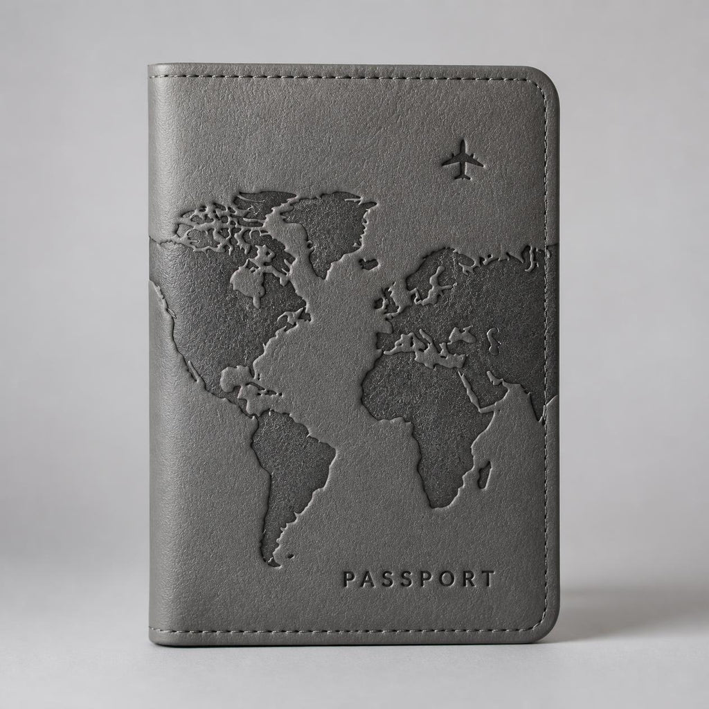 Passport Case with Suitcase Identifier (PU Leather, RFID)