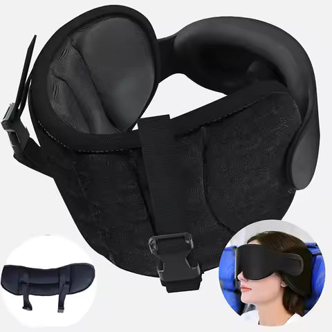 Travel Pillow with 3D Eye Mask