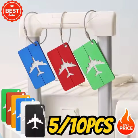 6 Pieces Luggage Tags (Aluminium)