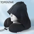 Airplane Travel Pillow with Anti-Light Hood