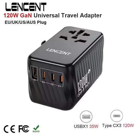 LENCENT Universal Travel Adapter