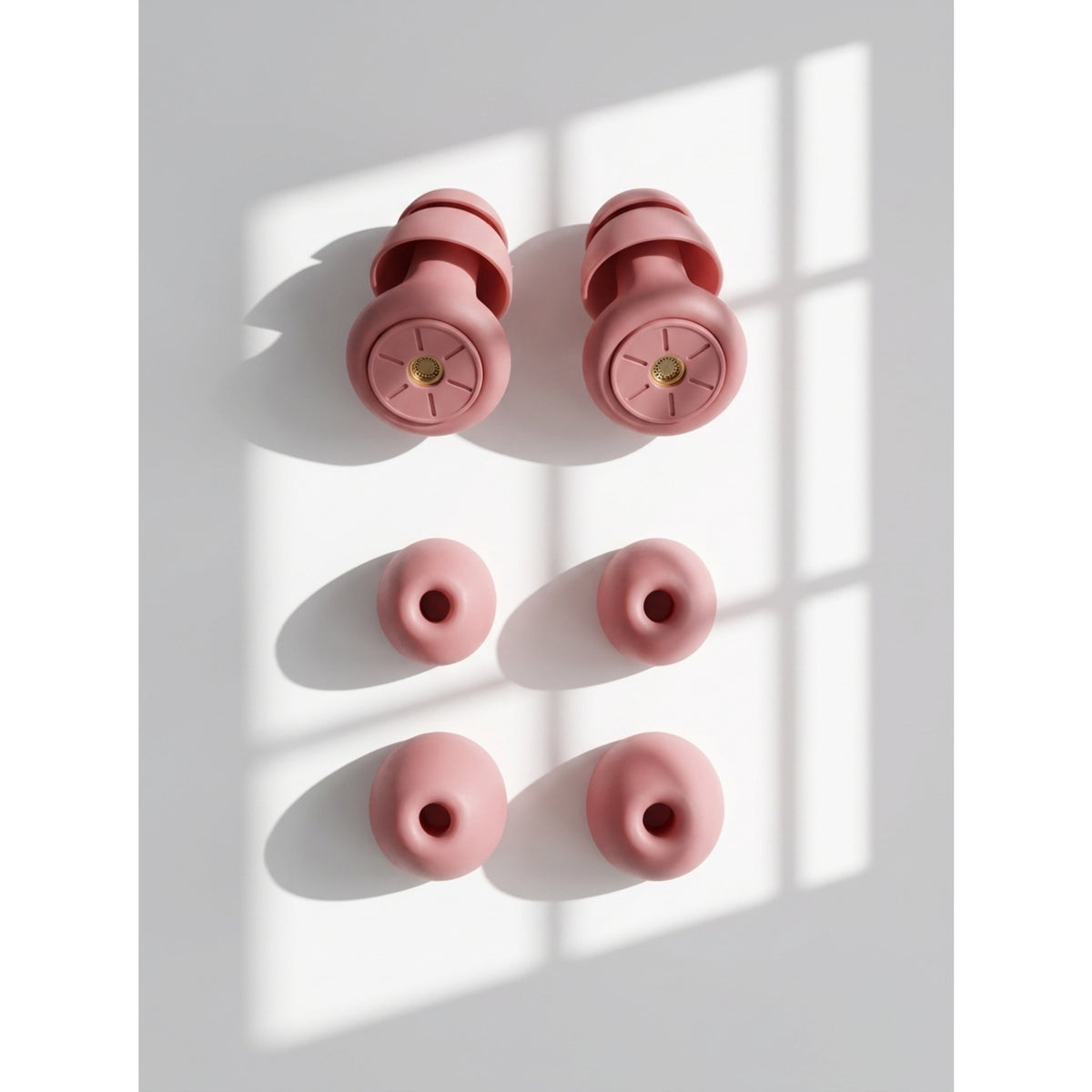 Tampões de ouvido OPEIIN rosa — packshot em fundo neutro