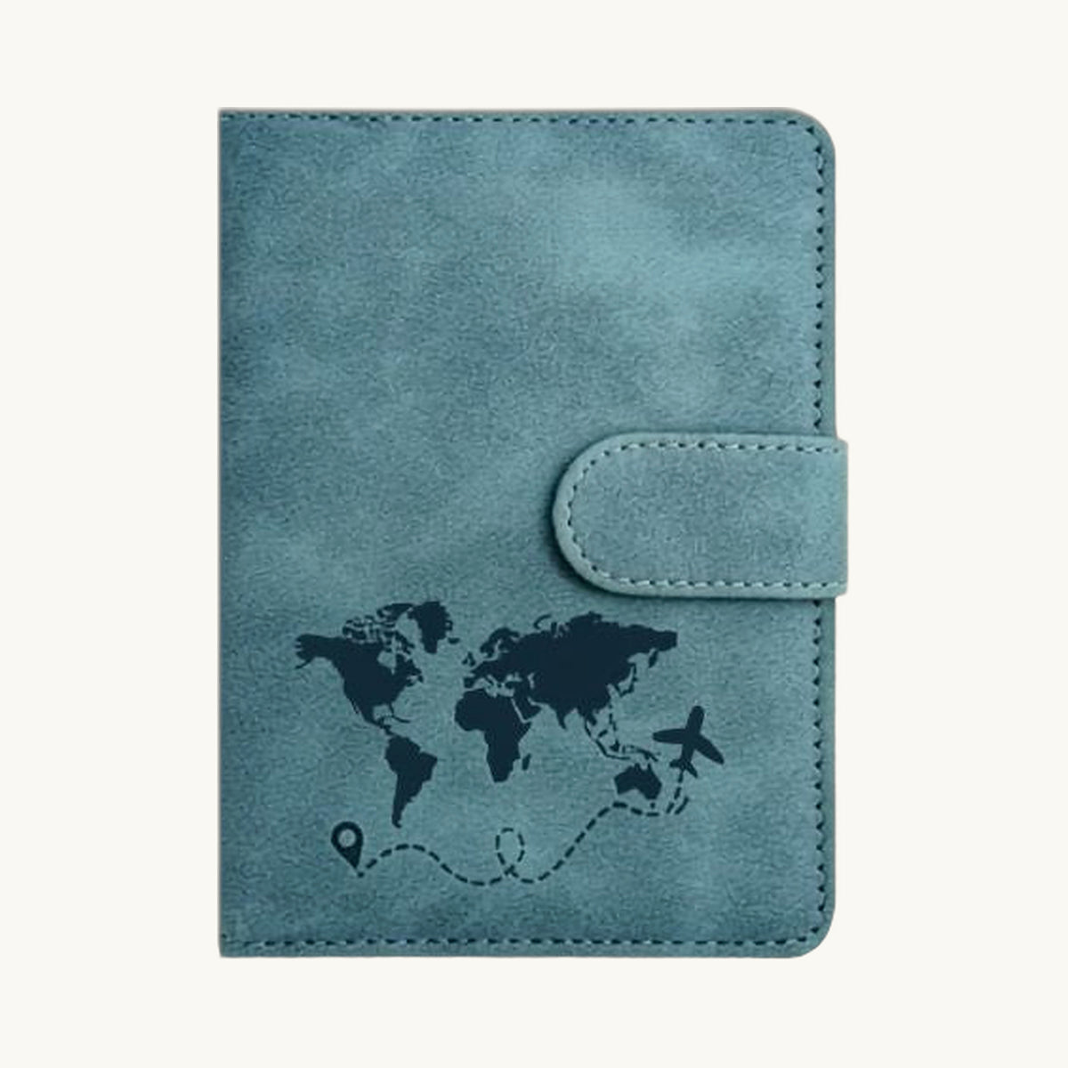 Passport Wallet Premium - Azul-acinzentado